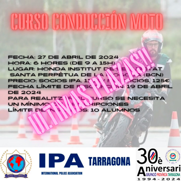 Curso conducción moto