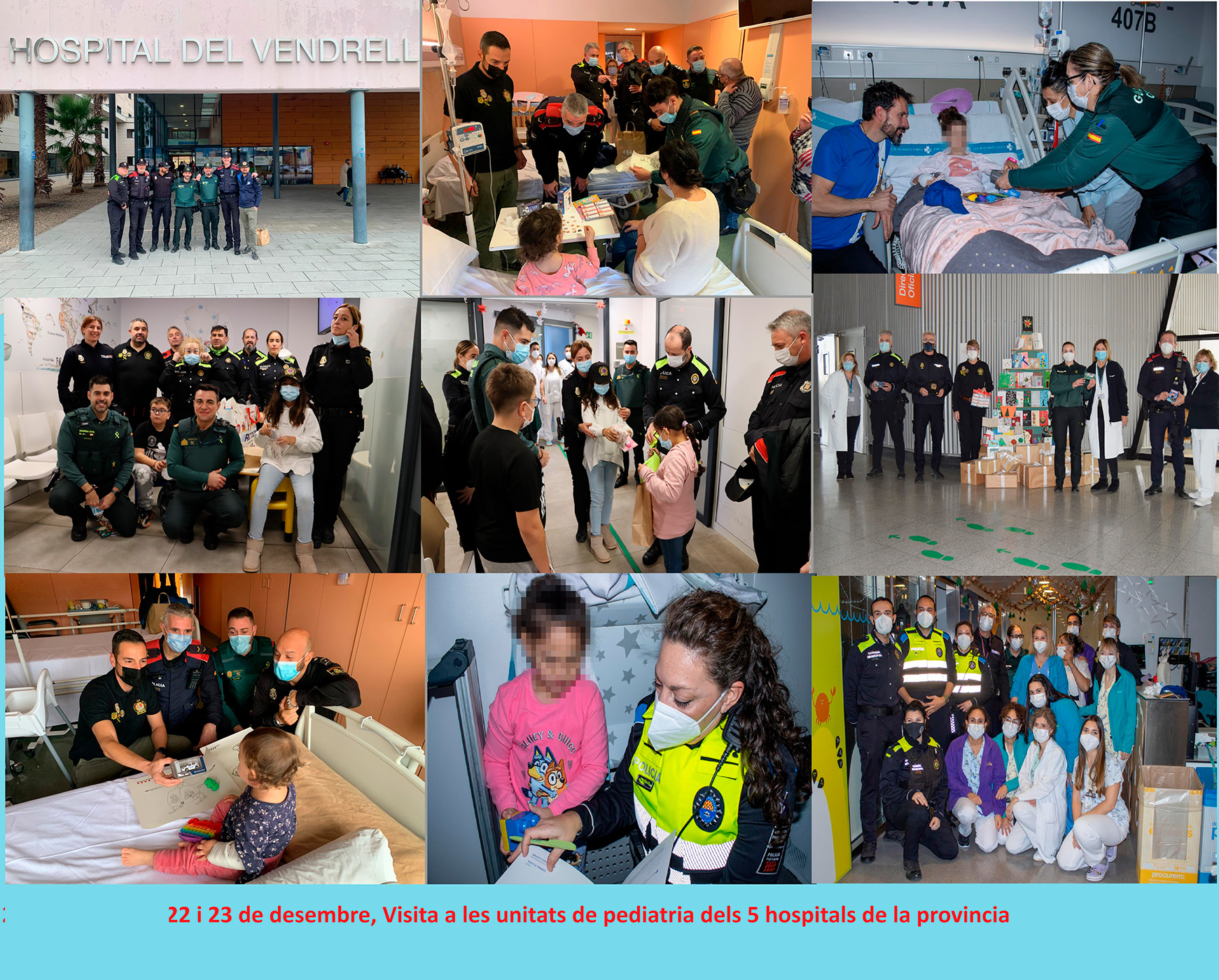 Visita niños a los hospitales